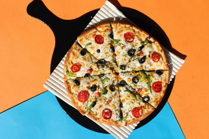 تصویر  پیتزا سبزیجات