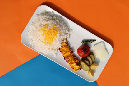 تصویر  چلو جوجه کباب