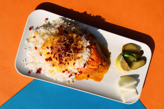 تصویر  زرشک پلو با مرغ